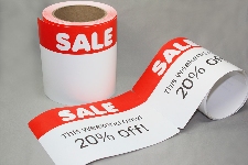 5" x 7" SALE thermal transfer printable sign card